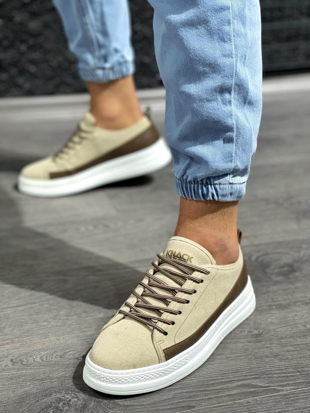 Knack Sneakers Ayakkabı 010 Vizon Süet